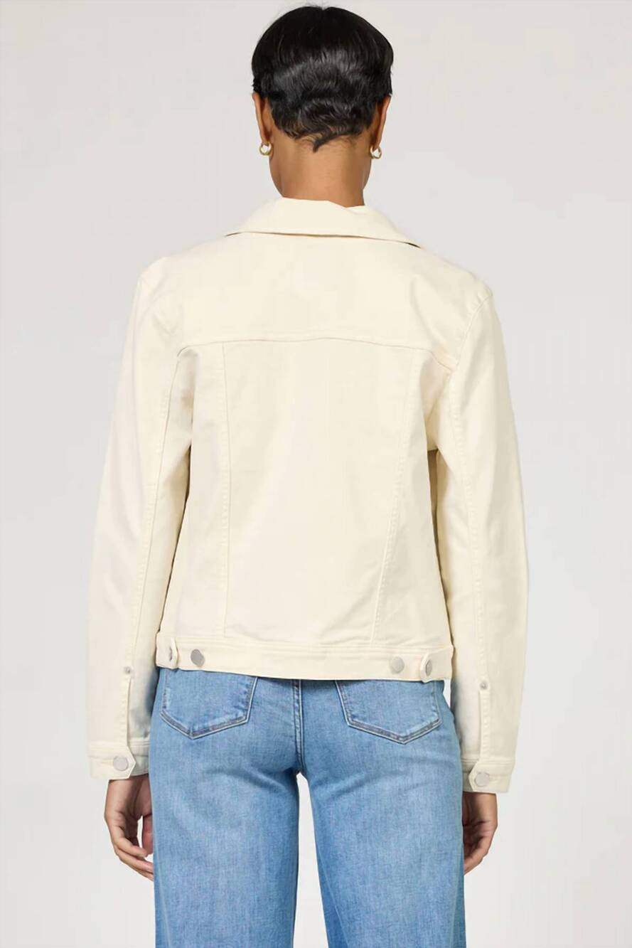NEW DEAR JOHN DENIM ainsley long sleeve denim jacket in wheat - Picture 3 of 4